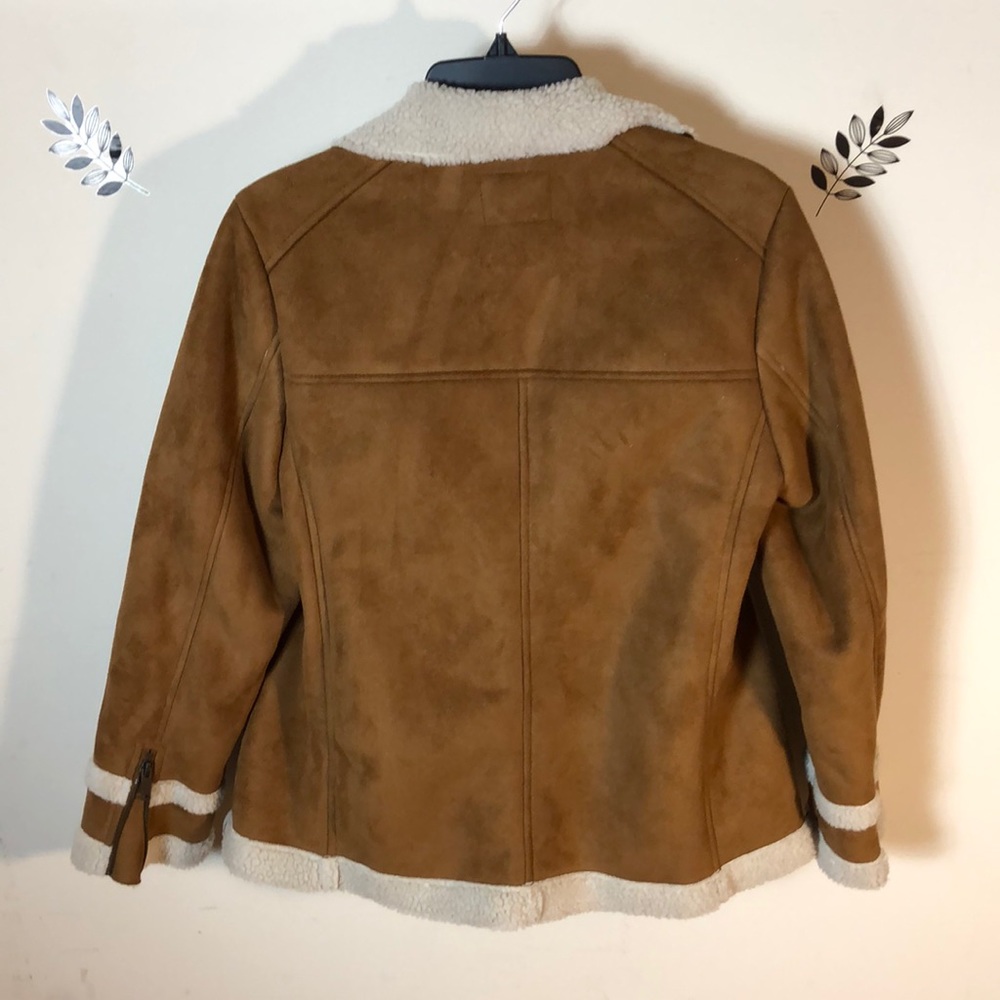 Old Navy vegan Suede Jacket Medium - Picture 2 of 16
